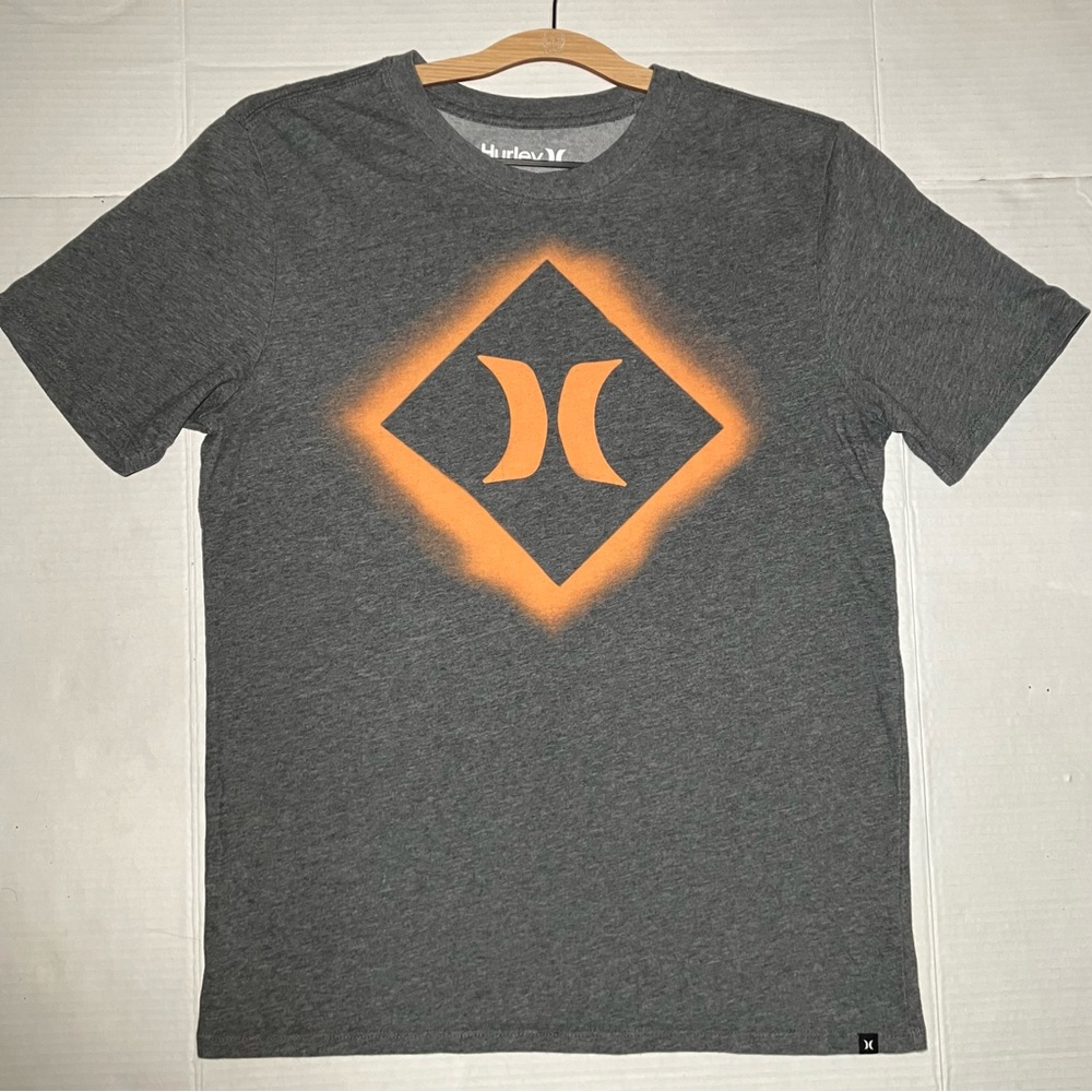 Hurley Nike Dri-Fit Short Sleeve T-Shirt Mens Size Medium Euc Gray